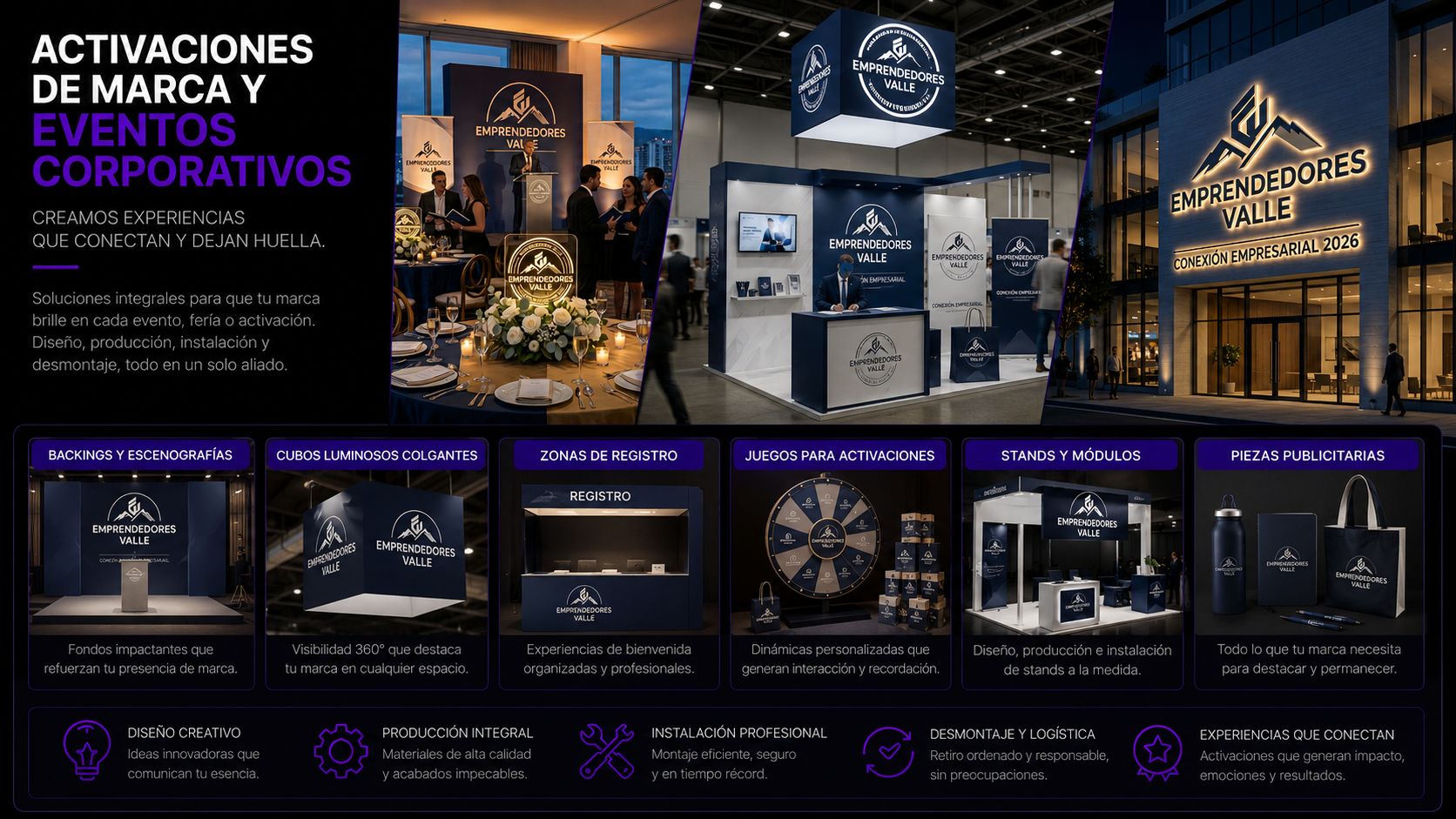 ESCENARIO DE MARCA · STANDS, EVENTOS Y ACTIVACIONES